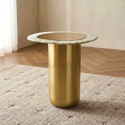 New Rennes Genuine Marble End Table