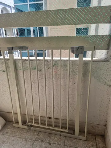 Metal Baby Safety Gate for Doorway/Balcony - Good Condition
