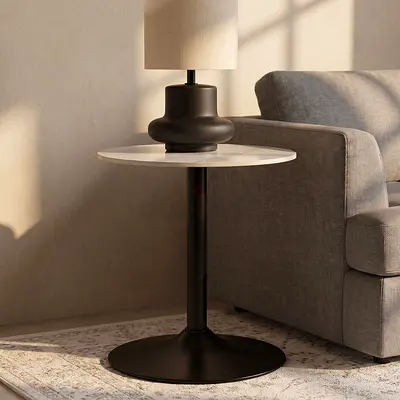 New Elvis NXT Sintered Stone Round End Table