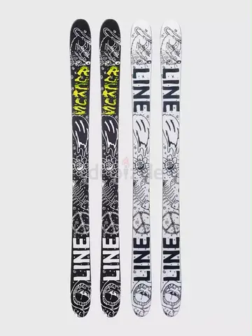 Pair of Line Twin-Tip Skis Freestyle/All-Mountain 145 cm