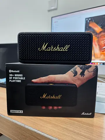 Marshall Emberton II Portable Bluetooth Speaker - Black (Like New)