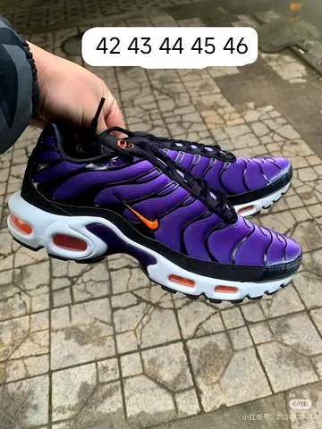 Used Nike Air TN style purple/black men's sneakers, sizes 42-46