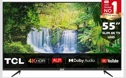 TCL 55 inch 4K UHD Smart TV, Android TV 55P616