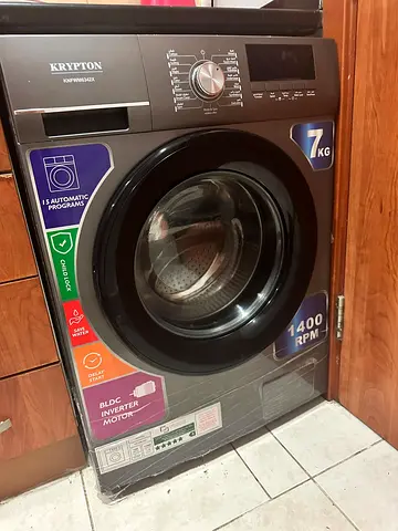 Krypton 7kg Front Load Washing Machine - 1400 RPM, Inverter Motor