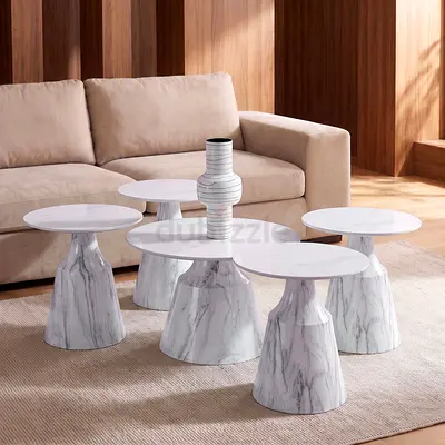 New Hampshire 5-Piece Sintered Stone Top Coffee Table Set