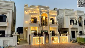 Villa for sale with premium custom finishes; two floors plus a rooftop terrace, featuring 6 master b
