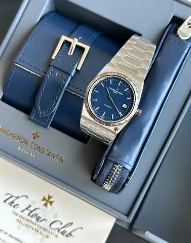 Vacheron Constantin Historiques 222 in stainless steel with a blue dial