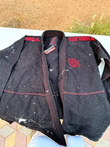 Sanabul Brazilian Jiu-Jitsu Gi / BJJ Jacket - Black, Size L (worn)
