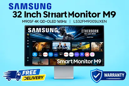 Samsung 32 Inch Smart Monitor M9 M90SF 4K QD-OLED 165Hz LS32FM900SUXEN