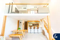 Unique Mezzanine | Upgraded | 2BR + Maid