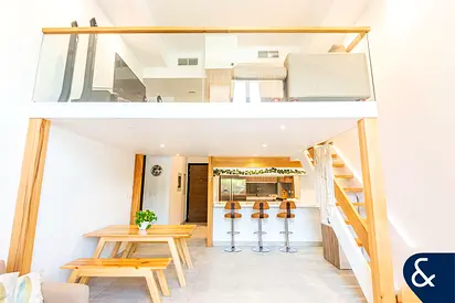 Unique Mezzanine | Upgraded | 2BR + Maid