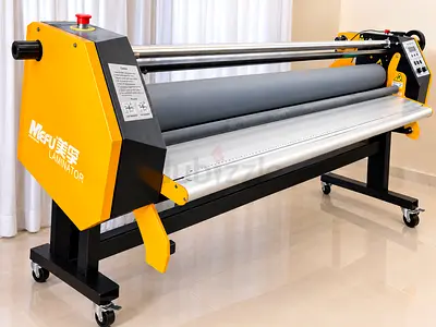 Mefu 1600mm Wide Format Laminator + Mimaki CU-130SR III Cutting Plotter - Good Working Condition