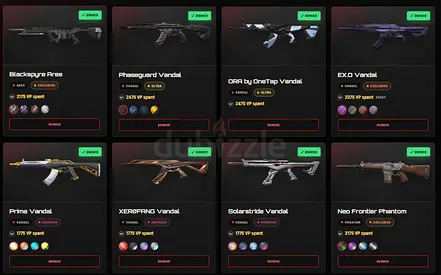VALORANT ACCOUNT LEVEL 263 | PEAK DIAMOND 1 | PREMIUM SKINS
