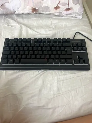 STEELSERIES Black Mechanical Keyboard - Full Size Wired With RGB And Volume wheel APEX 3 TKL