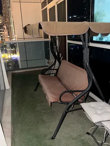 Two-seater Outdoor Garden Swing/Glider with Canopy