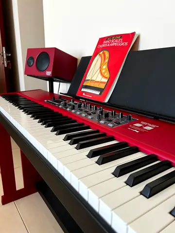 Nord piano 4 keyboard with Original  wooden stand and speakers - Neat