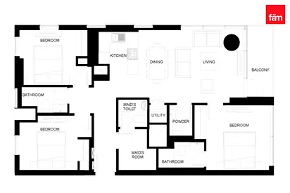 CornerUnit | Skyline Views | HighFloor | Maids