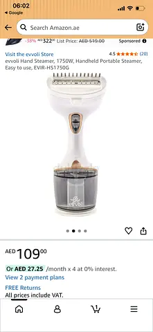 Handheld Clothes Steamer - Portable Garment Steamer (Used)