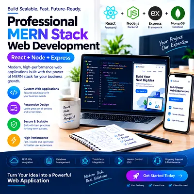 Professional MERN Stack Web Development (React, Node, Express)