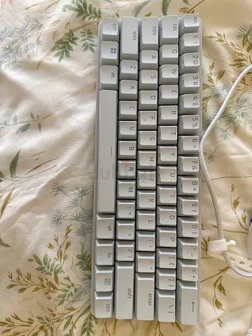 Compact 60% Mechanical Keyboard - White, Wired