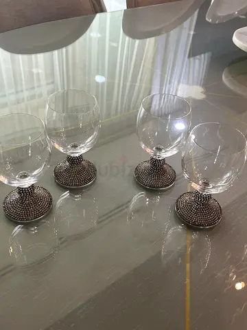 Crystal made in Slovakia round glasses