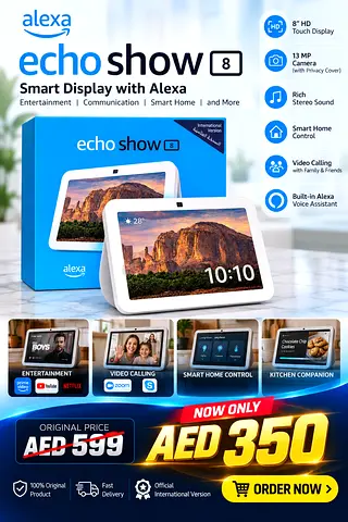 Amazon Echo Show 8 – HD Smart Display with Alexa