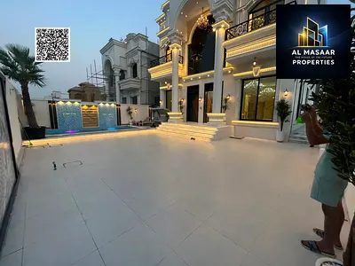 فيلا الأحلام في المويهات 2 بتصميم كلاسيك فى افضل المواقع في عجمان وقريبه من جميع الخدمات مع مسبح + حوش كبير + روف
