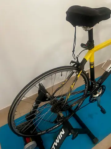 B'Twin Triban Road Bike + Indoor Trainer | Complete Home Training Setup