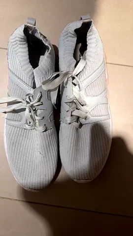 Adidas Light grey knit slip-on sneakers, 40 EU - gently used