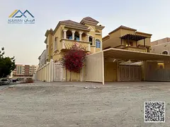 An exceptional residential rental opportunity in Al Mowaihat 1. A high-end, newly finished villa fea