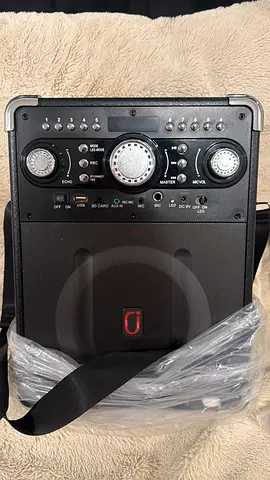 Portable Karaoke Speaker with 3 Microphones – Bluetooth, LED Display & Recording