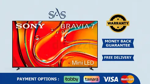 Sony | 65 Inch | BRAVIA 7 MiniLED 4K Google TV | 120Hz | Free Delivery | Warranty | 65XR70