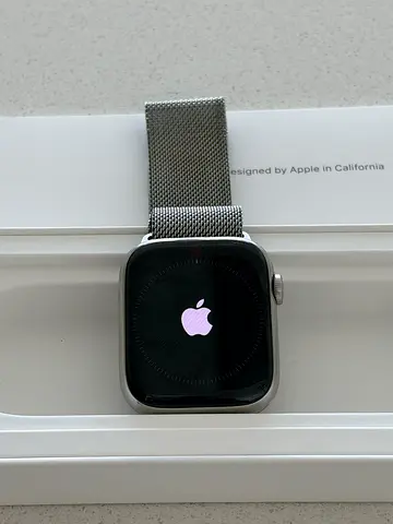 Apple Watch Series 8 - 45mm Silver Stainless Steel GPS + Cellular | Original Milanese Loop