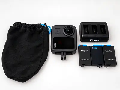 Title: GoPro MAX 360 Camera with 3 Batteries & Triple Charger