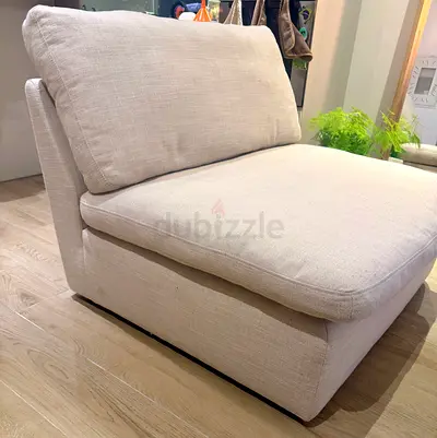 Swin Fabric Armless Modular Chair