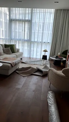 Curtain blind + sheer 2x 420cm x 328cm