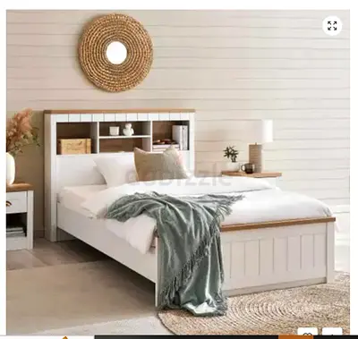 Single Bed With Storage And Usb Charger 120x200 Cm - White
