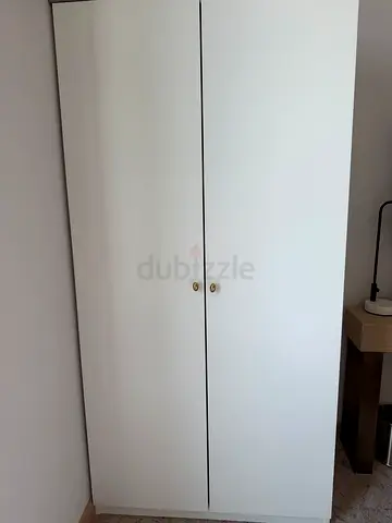 Wardrobe with hangers from IKEA