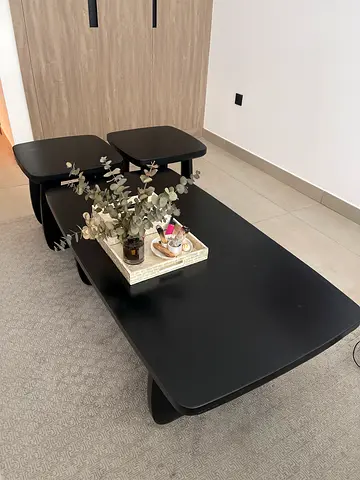 Black Table and Side Tables
