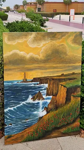 Coastal Seascape Original Painting | Handmade Art | Premium Wall Decor