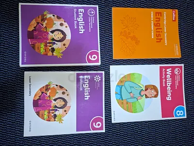 Set of Oxford Cambridge Lower Secondary English & Wellbeing Activity Books (Grade 8-9)