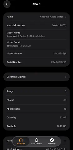 Apple Watch Series 7 - 41mm Cellular + GPS