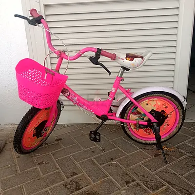 Girls' Pink Kids 16" Bicycle with Basket - Good Condition (used)