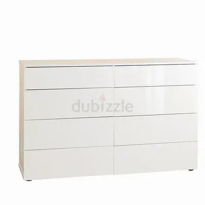 New Liberty 8-Drawers High Gloss Master Dresser without Mirror