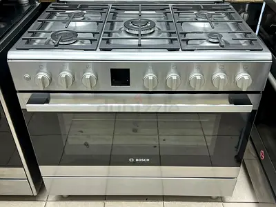 Bosch stainless steel freestanding gas cooker with oven