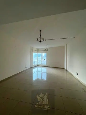 Luxury annual rental apartment in the heart of Al Khan Sharjah featuring two master bedrooms a separate living room three bathrooms central air condit