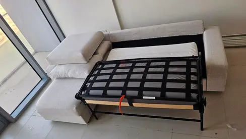 Ikea vimle L shape sofa bed Beige