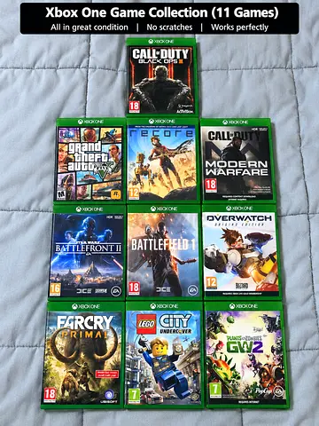 Xbox One Game Collection – 10 Games Bundle 🎮 | GTA V, COD, Battlefield, Overwatch & More