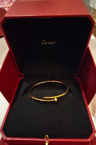 Cartier Juste un Clou style gold bracelet size 17 in original box