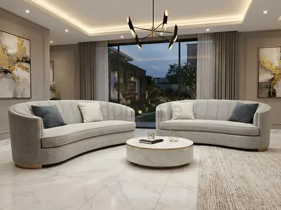 5 seater Fabric Sofas — Excellent Condition